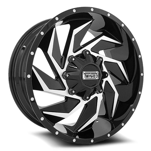 Twisted Offroad Vixon T-27 Black Milled - Part Number T-27209051143127-12BM Twisted Offroad Vixon T-27 Black Milled Photo