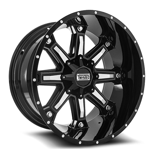 Twisted Offroad Wraith T-23 Black Milled - Part Number T-23221251143127-44BM Twisted Offroad Wraith T-23 Black Milled Photo