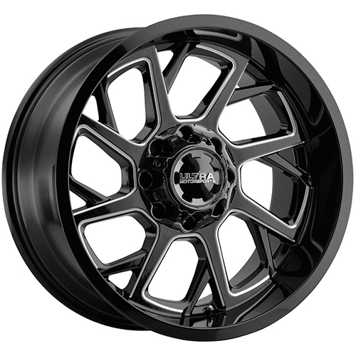 Ultra Patriot 120 Gloss Black Milled Accents - Part Number 120-2982BM+18 Ultra Patriot 120 Gloss Black Milled Accents Photo