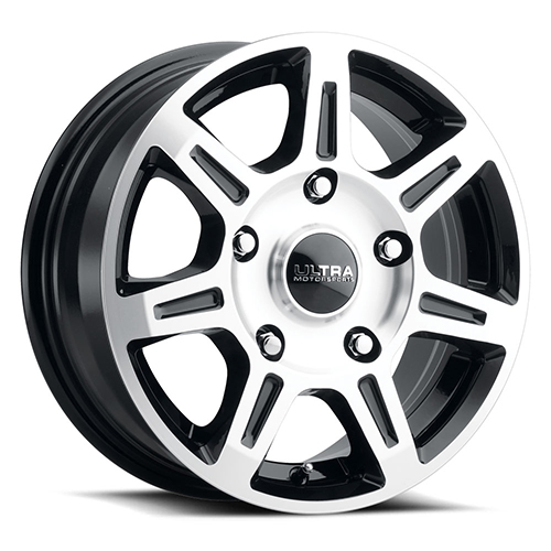 Ultra Toil 450U Gloss Black W/ Diamond Cut Face & Clear Coat - Part Number 450-6655U+45 Ultra Toil 450U Gloss Black W/ Diamond Cut Face & Clear Coat Photo