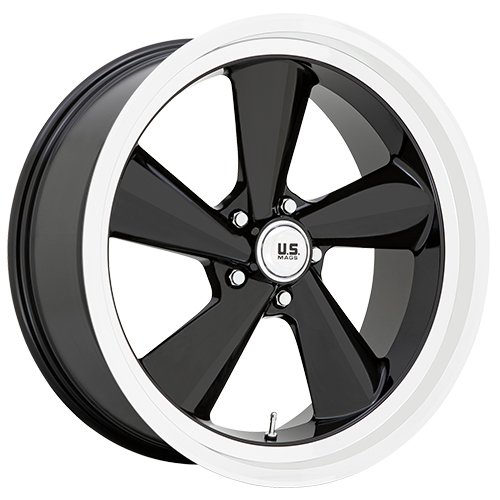 US Mags U136 TS Gloss Black W/ Machined Lip - Part Number U13622056157R US Mags U136 TS Gloss Black W/ Machined Lip Photo