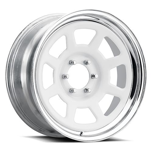 US Wheel Dlux Chrome And Gloss White
