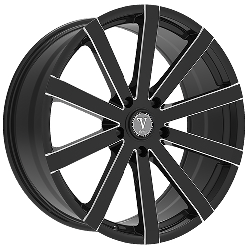 Velocity Wheel VW12 Black Milled - Part Number VW12-8866BMW Velocity Wheel VW12 Black Milled Photo