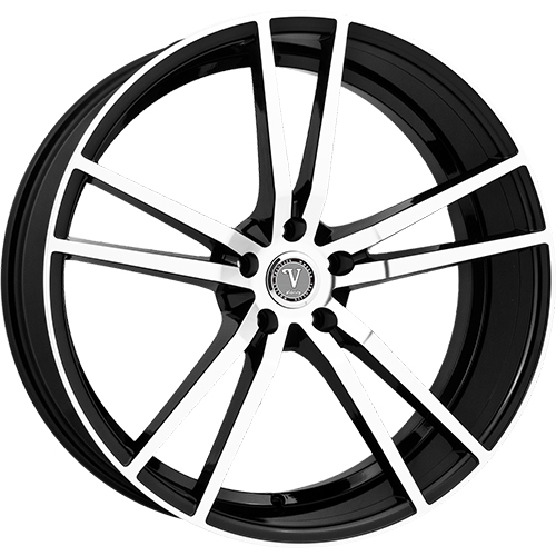 Velocity Wheel VW20 Black Machined - Part Number V20875545+38BM Velocity Wheel VW20 Black Machined Photo