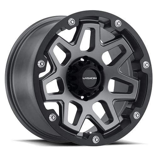 Vision Offroad Se7en 416 Satin Gray - Part Number 416-7985SGSB12 Vision Offroad Se7en 416 Satin Gray Photo