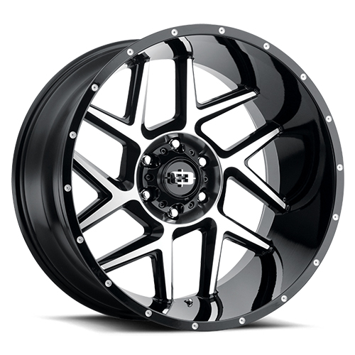 Vision Offroad Silver 360 Black W/ Machined Face - Part Number 360-2981GBMF12 Vision Offroad Silver 360 Black W/ Machined Face Photo