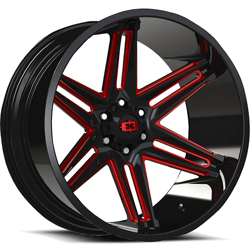Vision Offroad Razor 363 Black W/ Red Tint - Part Number 363-22087GBMR-19 Vision Offroad Razor 363 Black W/ Red Tint Photo