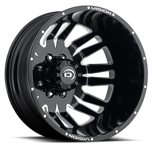 Vision Offroad Rival 401 Black W/ Machined Face Rea - Part Number 401H2880BMFRL-211 Vision Offroad Rival 401 Black W/ Machined Face Rea Photo
