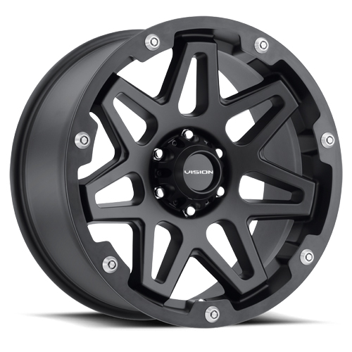 Vision Offroad Se7en 416 Satin Black - Part Number 416-8973SB12 Vision Offroad Se7en 416 Satin Black Photo