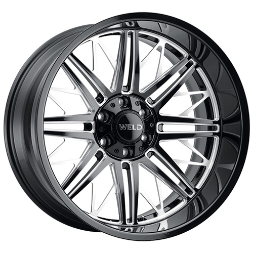 Weld Off-Road Cascade W145 Gloss Black Milled - Part Number W14522018475 Weld Off-Road Cascade W145 Gloss Black Milled Photo