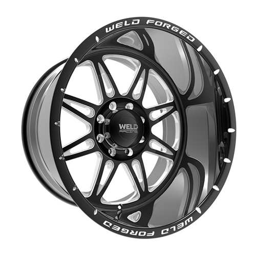 Weld Off-Road Cheyenne W802 Gloss Black Milled - Part Number W80222018BBA Weld Off-Road Cheyenne W802 Gloss Black Milled Photo