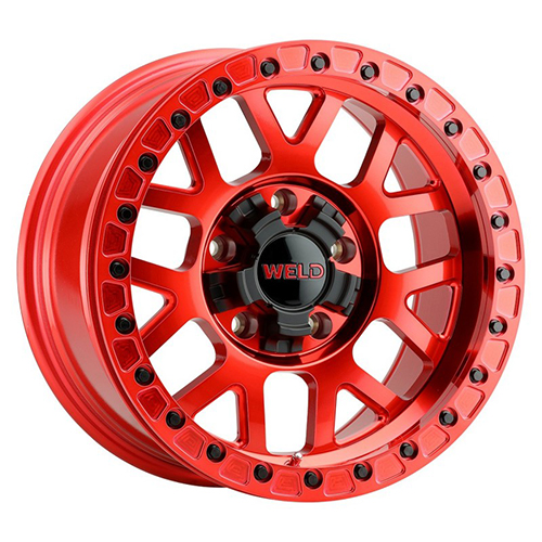 Weld Off-Road Cinch Beadlock Candy Red - Part Number W90579098450 Weld Off-Road Cinch Beadlock Candy Red Photo