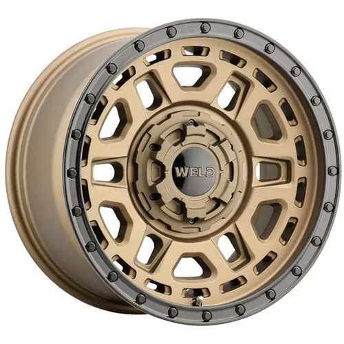 Weld Off-Road Crux W120 Satin Bronze W/ Satin Black Lip - Part Number W12079082500 Weld Off-Road Crux W120 Satin Bronze W/ Satin Black Lip Photo