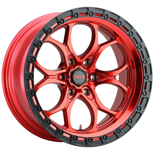 Weld Off-Road Ledge Six W134 Candy Red W/ Gloss Black Lip - Part Number W13479084500 Weld Off-Road Ledge Six W134 Candy Red W/ Gloss Black Lip Photo