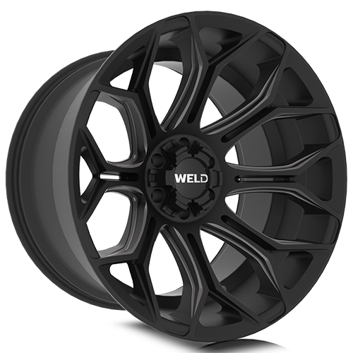 Weld Off-Road Gradient W112 Satin Black Machined DDT - Part Number W11244082475 Weld Off-Road Gradient W112 Satin Black Machined DDT Photo