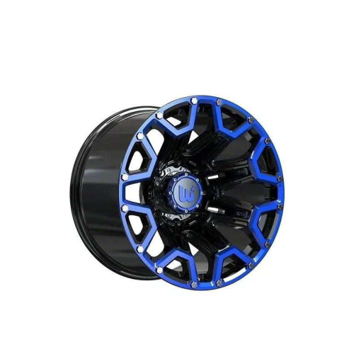 Wesrock Blaze Black Machined Lip w/ Blue Tint & Silver Bolts