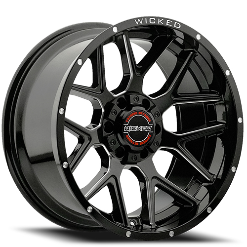Wicked W903-B Gloss Black Milled