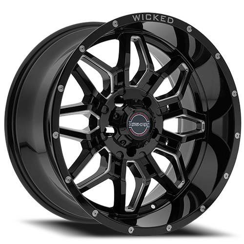 Wicked W909B Gloss Black Milled