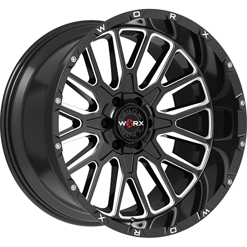 Worx 818BM Gloss Black W/ Milled Windows - Part Number 818BM-2228744 Worx 818BM Gloss Black W/ Milled Windows Photo