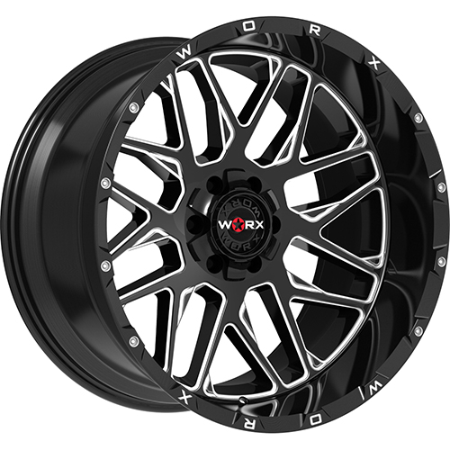Worx 819BM Gloss Black W/ Milled Windows Photo