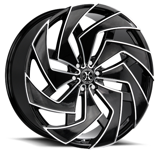Xcess X04 Gloss Black Milled - Part Number X04253935GBML Xcess X04 Gloss Black Milled Photo