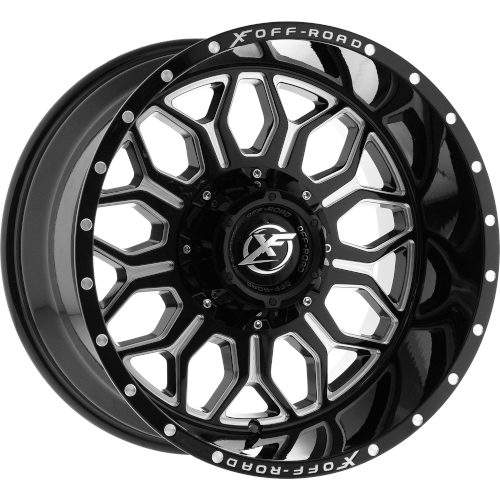 XF Offroad XF-227 Gloss Black Milled - Part Number XF-227201251397150-44GBML XF Offroad XF-227 Gloss Black Milled Photo