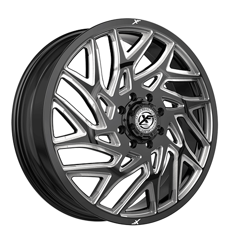 XF Offroad XF-229 Gloss Black Milled Dually - Part Number 229F208261110GBM XF Offroad XF-229 Gloss Black Milled Dually Photo