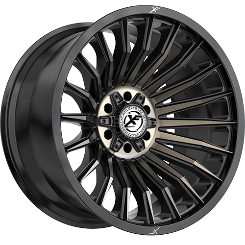 XF Offroad XF-231 Satin Black Machined W/ Double Dark Bronze Tint - Part Number XF-231241261351397-44SBMBRDDT XF Offroad XF-231 Satin Black Machined W/ Double Dark Bronze Tint Photo