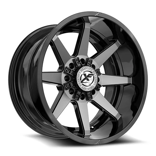 XF Offroad XF-236 Gloss Black Brushed W/ Double Dark Tint - Part Number XF-236201081651180-12GBBRDDT XF Offroad XF-236 Gloss Black Brushed W/ Double Dark Tint Photo