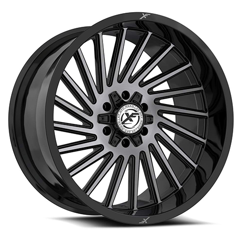 XF Offroad XF-239 Gloss Black Brushed W/ Double Dark Tint - Part Number XF-239221261351397-44GBBRDDT XF Offroad XF-239 Gloss Black Brushed W/ Double Dark Tint Photo