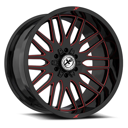 XF Offroad XF-240 Gloss Black W/ Red Milled Accents Photo
