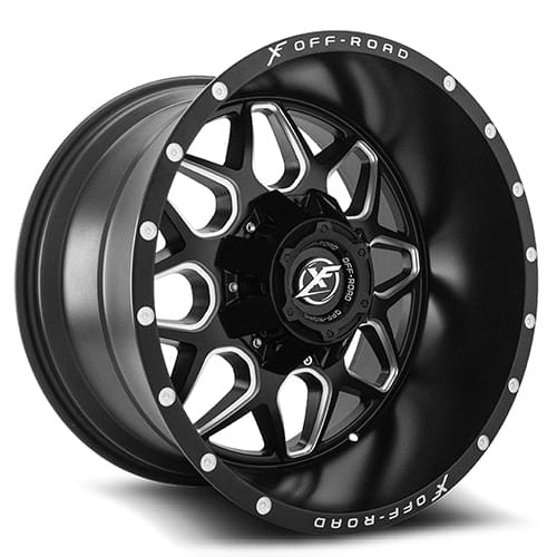 XF Offroad XF-202 Matte Black Milled Window - Part Number XF-202221051397150+25MBM XF Offroad XF-202 Matte Black Milled Window Photo
