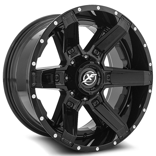 XF Offroad XF-214 Gloss Black W/ Gloss Black Insert - Part Number XF-214201251351397-44GBBIS XF Offroad XF-214 Gloss Black W/ Gloss Black Insert Photo