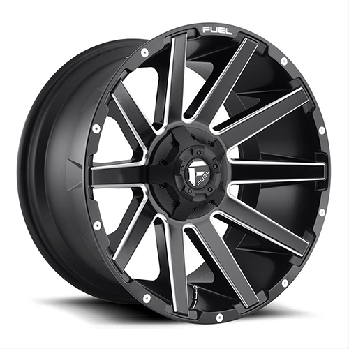 Fuel Offroad Contra D616 Matte Black W/ Milled Spokes - Part Number D61620909857 Fuel Offroad Contra D616 Matte Black W/ Milled Spokes Photo