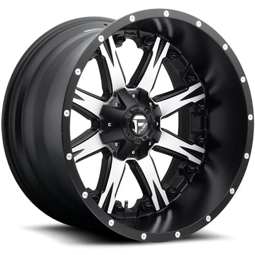 Fuel Offroad Nutz D541 Matte Black W/ Machined Face Deep