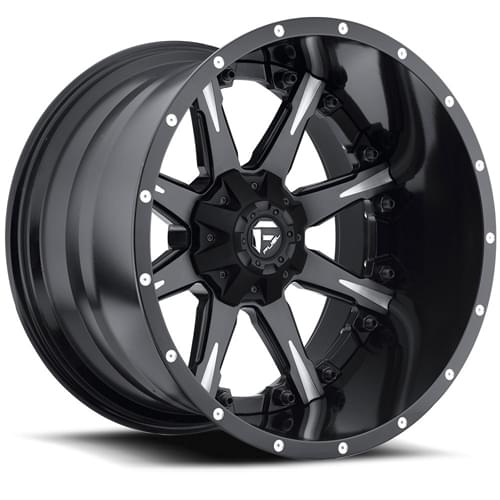 Fuel Offroad Nutz D251 Black W/ Milled Spokes Photo