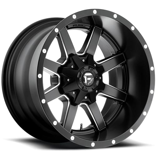 Fuel Offroad Maverick D538 Matte Black W/ Milled Spokes Deep