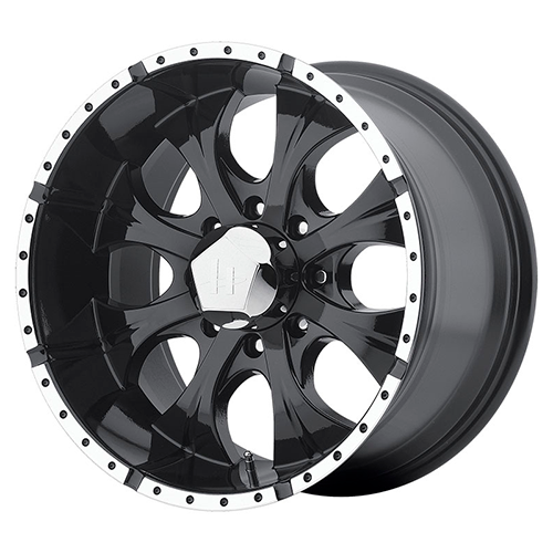 Helo Maxx HE791 Gloss Black W/ Machined Lip - Part Number HE7918960318 Helo Maxx HE791 Gloss Black W/ Machined Lip Photo