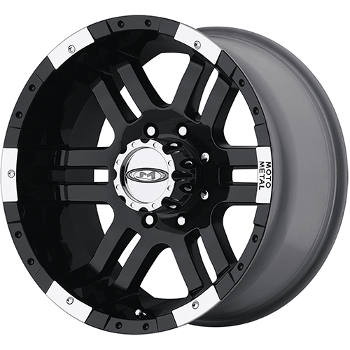 Moto Metal MO951 Gloss Black Machined - Part Number MO9517960312 Moto Metal MO951 Gloss Black Machined Photo
