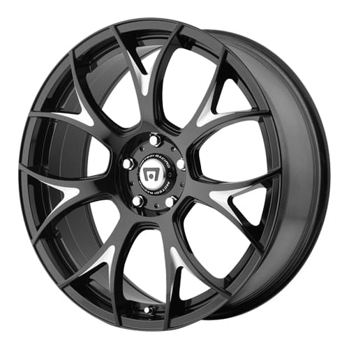 Motegi Racing MR126 Gloss Black W/ Milled Spokes Photo