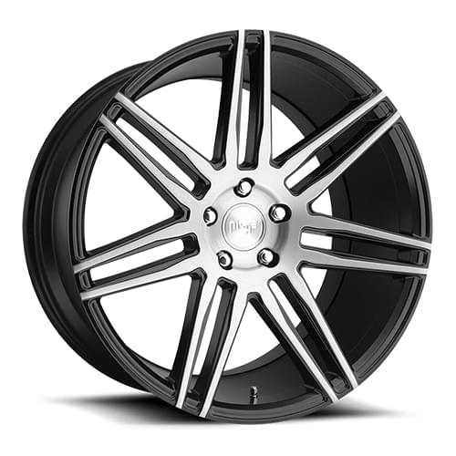 Niche Trento M178 Gloss Black W/ Machined Face - Part Number M178188021+40 Niche Trento M178 Gloss Black W/ Machined Face Photo